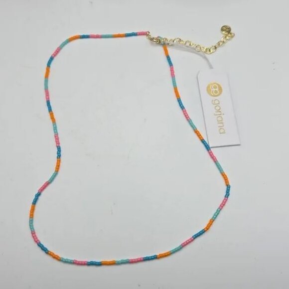 Gorjana Beaded Gigi Stripe Miami Necklace - Picture 4 of 6